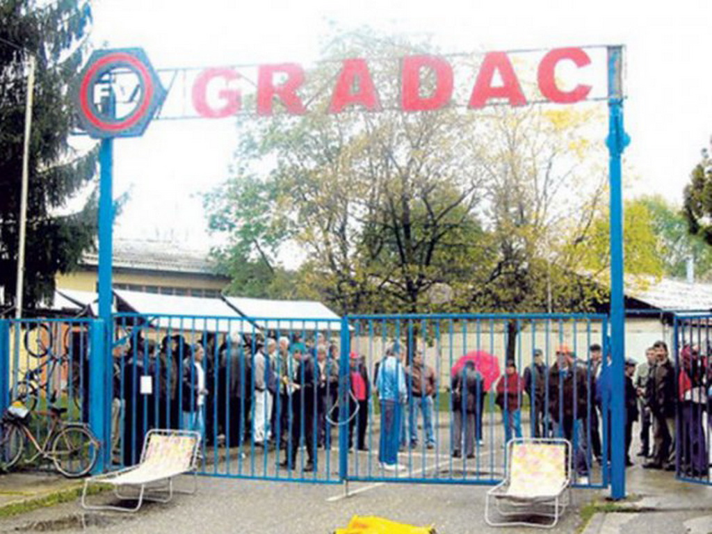štrajk u fabrici Gradac/Vamedia