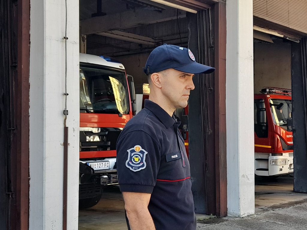 Aleksandar Rakić, vatrogasno-spasilačka jedinica, požari