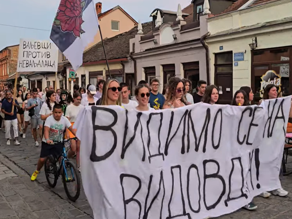 protestna šetnja /Valjevska gimnazija/Vidovdan