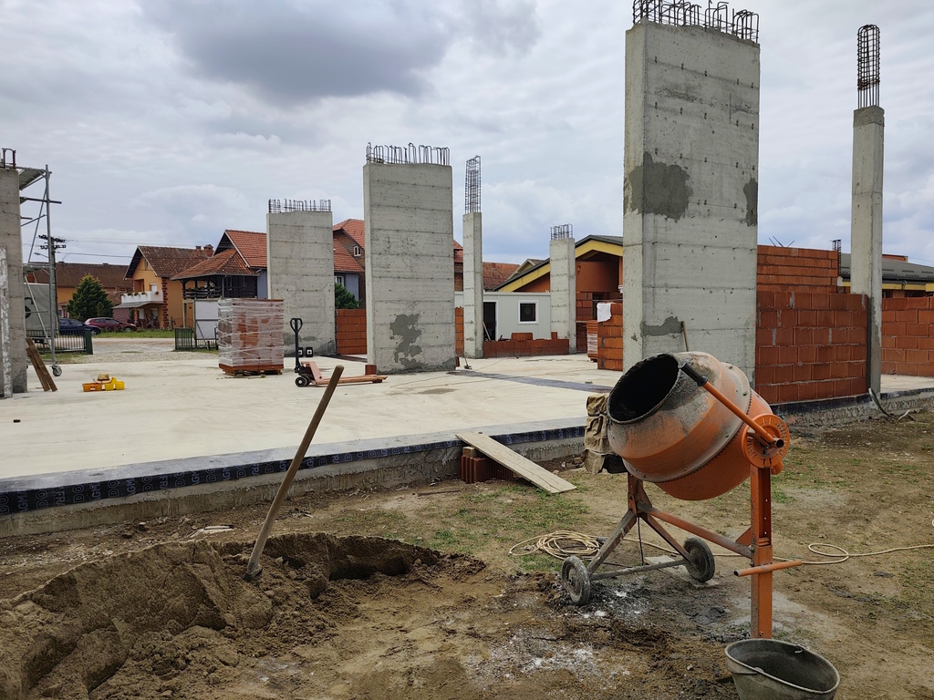 obilazak radova na proširenju vrtića u Mionici