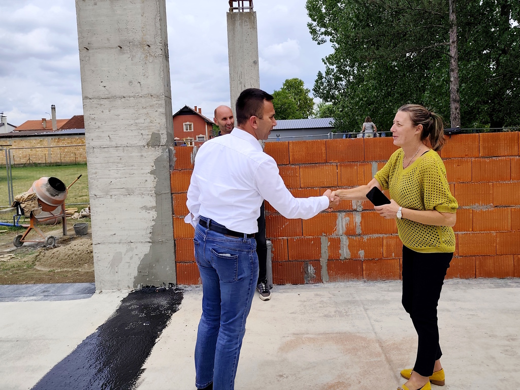 obilazak radova na proširenju vrtića u Mionici