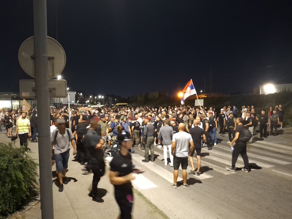 Protest Valjevo -ispred PU Valjevo