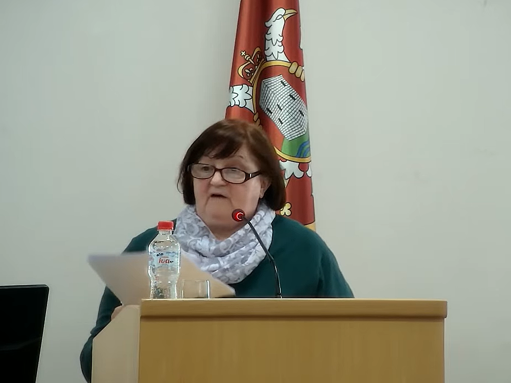 Jasminka Nedeljković Lokalni front, printscreen sednica Skupštine